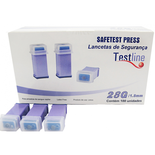 Lanceta Safetest Color 28gx1.8mm Auto